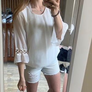 white dress top